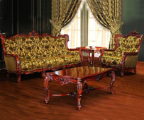 Комплект мебели в гостиную FS09-3.1.4  купить в интернет магазине Мебель из массива. Звоните +7 495 961-63-63 Диваны для гостиных из Индонезии